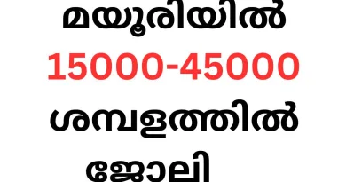 High Salary Job Vacancies at Mayuri's New Showroom in Thiruvalla