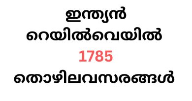 1785 Job Vacancies in Indian Railway