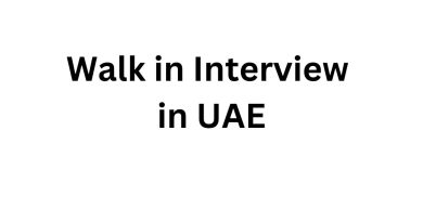 Walk in Interview in UAE