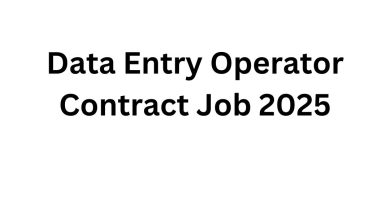 Data Entry Operator Contract Job 2025