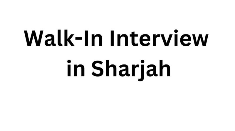 Walk-In Interview in Sharjah for Drivers (Light Vehicles / Heavy Vehicles) and Counter Sales Executives