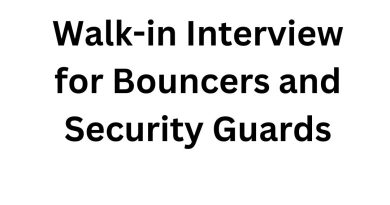 Walk-in Interview for Bouncers and Security Guards
