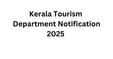 Kerala Tourism Department Latest Job Notification 2025