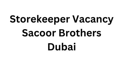 Storekeeper Vacancy at Sacoor Brothers Dubai – Apply Now to Join a Premium Fashion Brand
