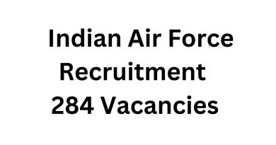 Indian Air Force Recruitment for 284 AFCAT, NCC Special Entry Posts – Apply Now
