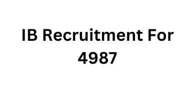 IB Recruitment For 4987