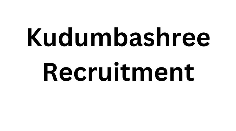 Kudumbashree Recruitment