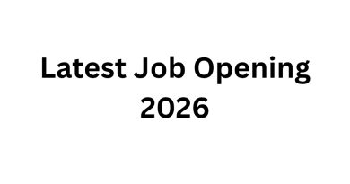 Latest Job Opening 2026