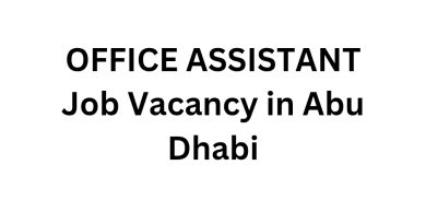 OFFICE ASSISTANT Job Vacancy in Abu Dhabi