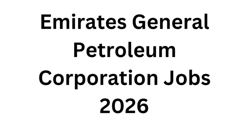 Emirates General Petroleum Corporation Jobs 2026