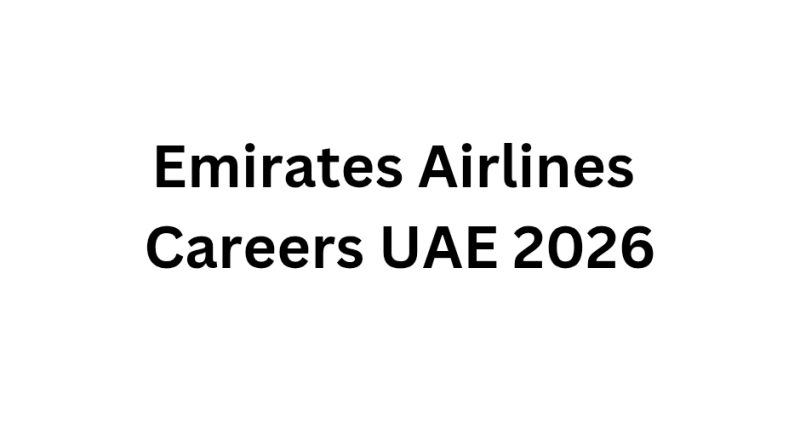 Emirates Airlines Careers UAE 2026
