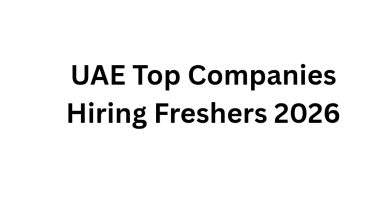 UAE Top Companies Hiring Freshers 2026