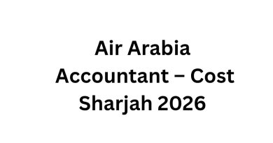 Air Arabia Accountant – Cost Sharjah 2026