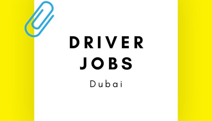 Driver Jobs in Dubai
