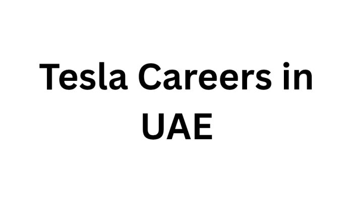 Tesla Careers in UAE