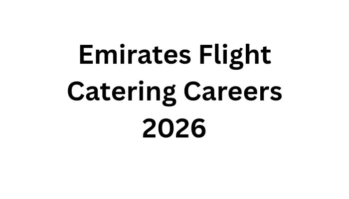 Emirates Flight Catering Careers 2026