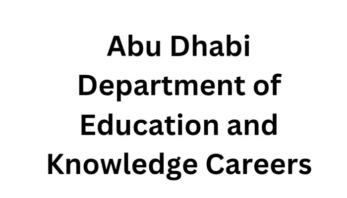 Abu Dhabi Department of Education and Knowledge Careers