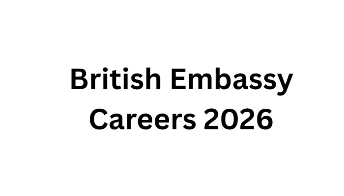British Embassy Careers 2026