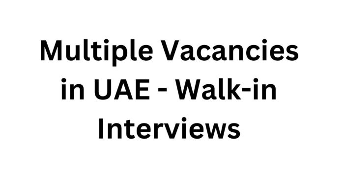 Nesto Walk-in Interview in UAE