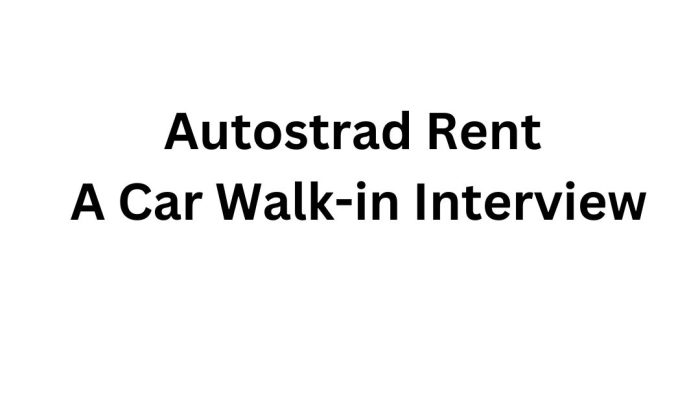 Autostrad Rent a Car Walk-in Interview