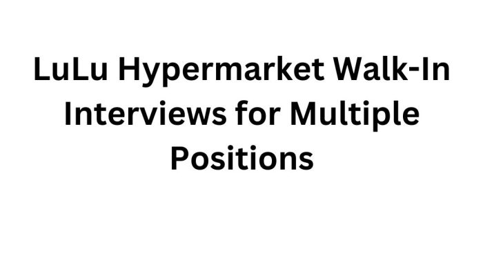 LuLu Direct Recruitment: Exciting Career Opportunities