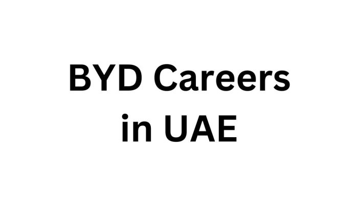 BYD Careers in UAE: Hiring Opportunities with Al-Futtaim Group