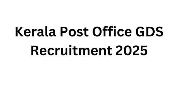Kerala Post Office GDS Recruitment 2025