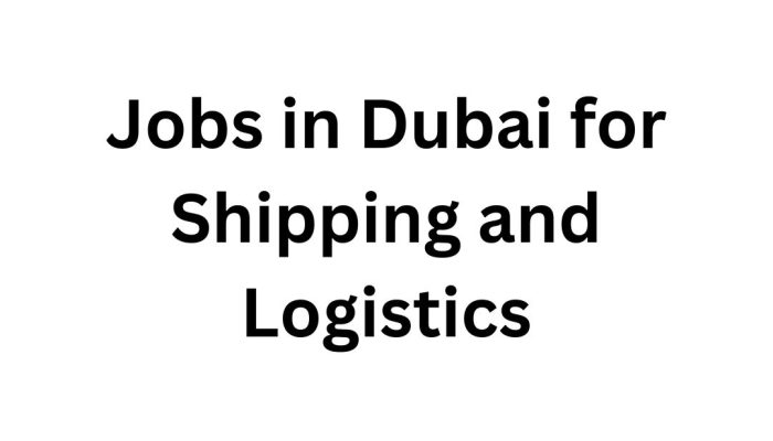 Jobs in Dubai for Shipping and Logistics: JFS Logistics Dubai Vacancies