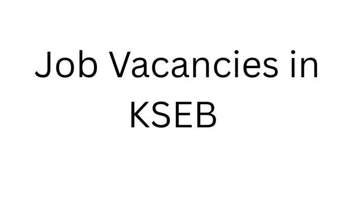 Job Vacancies in KSEB