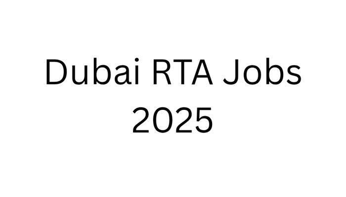 Dubai RTA Jobs 2025
