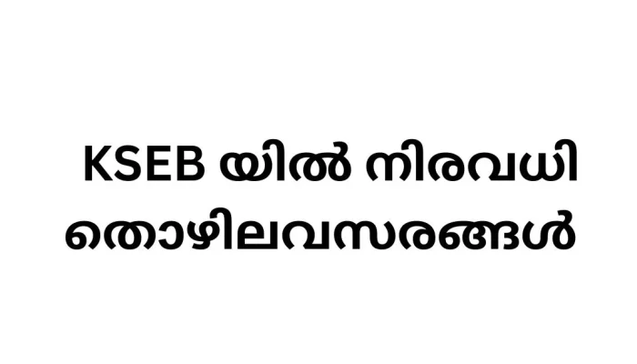 Job Vacancies in KSEB under Kerala Government